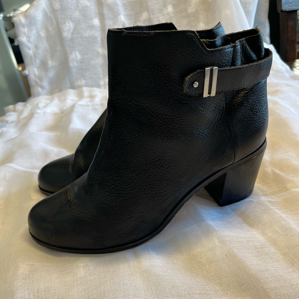 Torrid black leather booties